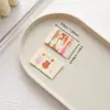 Etiqueta de Tecido de Urso Coreano, Patch de Tecido de Coelho Fofo, Roupas de Bebê Costuradas à Mão, Decoração de Bolsa de Lenço com Etiqueta Bordada