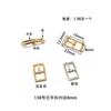 Hebilla de Pin Mini Anillo D DIY Cuadrada Ángulo Recto Pequeña Cabeza de Cinturón Herraje para Collar de Mascota Ajuste Aleación Hebilla Sandalia