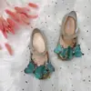 Sandalias de Playa Melissa Fragrant Princess para Niñas, Rosa Metálico con Lentejuelas, Mariposa Estereoscópica, Strass, Gelatina