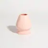 Tazón de té japonés Nuevo Rosa Hecho a mano Retro Roscado Tazón de Matcha Cerámica Tazón de Burbuja Seca Herramienta de té Accesorios