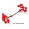 Gran flor artificial roja de espuma, flor unilateral, accesorios de fruta hechos a mano, producción de bricolaje, horquilla, flor envuelta, materiales de joyería