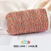 Rollo grande de 1.5 mm de hilo de algodón retorcido a mano de Mongolia Interior para tejido manual DIY, borlas y abalorios, hilo de algodón retorcido a mano no elástico