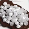 Novas Contas Hexagonais de Imitação Olho de Gato 10mm com Furo Reto para Pulseira Colar DIY Feito à Mão Acessórios Contas Redondas
