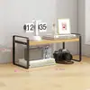 Estante de Livros Multicamadas na Mesa, Estante Simples, Suporte Organizador de Armazenamento para Mesa de Escritório, Organizador de Organização para Mesa, Suporte de Armazenamento