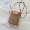Moda transfronteriza versátil textura tejida bolso de hombro casual bolso de mano retro bolso mujer versión coreana bolso cruzado para el día a día