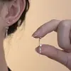 Brincos de Gancho Parafusado com Borla Flutuante em Forma de Coração 2023 Nova Moda Nicho Personalidade para o Dia a Dia Venda por Atacado Liquidação