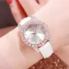 Reloj de Pulsera para Mujer GEDI Fashion Celebridad de Internet Correa de Cuero Moda Incrustaciones de Pedrería Reloj para Dama Casual Versátil de Cuarzo
