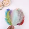 Yiwu cor tingida pena pena de peru cauda pontuda veludo DIY fabricação de joias de orelha Bola Bobo material de decoração de pena