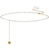 Europa Transfronteriza Nueva Moda Estilo Playa Sexy Cadena de Cintura de Cuentas Multicapa Transfronteriza Cadena Corporal de Lentejuelas Metálicas con Cuentas