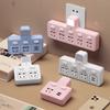 Toma multifunción Convertidor USB inalámbrico sin cable, enchufe doméstico multiusos de uno a dos o tres enchufes, enchufe y enchufe