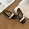 Zapatos de vestir de estilo delicado con lazo de lunares y boca poco profunda para mujer 2026 suela blanda para realzar la altura versátiles sin cordones estilo ballet zapatos para conducir