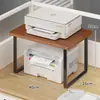 Estante para impresora, soporte elevado para archivos de escritorio de oficina y copiadora, estante de almacenamiento multifuncional para uso doméstico