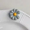 Pintado Goteo de Aceite Agujero Grande Flor Margarita DIY Funda para Teléfono Materiales de Decoración Hechos a Mano Accesorios Coloridos Piezas Pequeñas