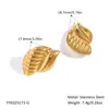 Brincos de Caracol Mais Vendidos Transfronteiriços com Design Criativo, Joias Casuais da Moda, Joias de Aço Inoxidável Que Não Desbotam para Mulheres