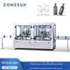ZONESUN máquina automática de lavar e secar garrafas com tampa basculante máquina de limpeza e drenagem de garrafas de vinho tinto equipamento de lavagem e secagem de garrafas