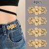 Botón Ceñidor de Cintura Hebilla de Disco Metálico Botones Hanfu Madre-Hija Estilo Chino Retro Cheongsam Disfraz Antiguo Herramienta Ceñidora de Cintura para Jeans