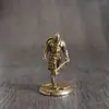 Figurillas de modelo de dragón de cobre macizo y soldado subterráneo, juguetes de cobre blanco y latón, adornos para juegos de mesa, piezas de ajedrez para colección