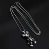 Collar de acero de titanio para Otoño e Invierno cadena de suéter animal mismo estilo para hombres y mujeres mezcla y combina personalidad moda moderna joyería versátil simple