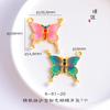 Color a largo plazo no se desvanece Colgante de mariposa de oro arena de Vietnam con agujero pasante accesorios diy mariposa amor flor cadena pulsera accesorios cadena clavicular