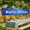 Decoração de Banner de Natal Transfronteiriça Cenário de Montagem Banner de Tecido Pendurado Parede de Fundo Banner Colorido Personalização