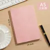 Caderno a5 logo personalizado escritório comercial caderno de alta aparência conjunto caixa de presente couro macio fivela planejador