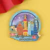 Decoración para el Hogar Cultural y Creativa, Popular en Ciudades, Imanes de Metal para Refrigerador Chinos, Venta al por Mayor Personalizada, Atracciones Emblemáticas, Lugares Pintorescos, Souvenirs Especiales