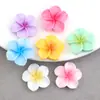 Accesorios Brillantes de Resina de Plumeria Frescos y Dulces Lindos Accesorios para el Cabello DIY Pasador de Flor Cuerda para el Cabello Accesorios de Flor de Cinco Pétalos