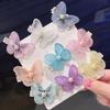 Bordado Borboleta Grampo de Cabelo Headwear Menina Clipe Infantil Princesa Menina Bonito Franja Clipe Grampo de Cabelo Coreano Super Imortal