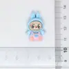 Muñeco Labubu de Dibujos Animados, Accesorios de Resina, Pasadores para el Cabello de Bricolaje, Adornos para el Cabello, Taza de Agua, Pegatinas para Funda de Teléfono, Materiales para Hebillas de Zapatos de Caja Sorpresa