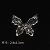 Serie Retro Efecto Mariposa Zapatos de Agujero Diy Hebilla Decorativa para Parte Superior de Zapato Flor de Metal para Zapato Hebilla de Zapato Cruzada Decorativa para Parte Superior de Zapato