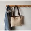 Bolsa de Grande Capacidade para o Dia a Dia para Mulheres 2025 Nova Bolsa de Ombro Casual Retrô para Estudante Universitário Bolsa Tote Bolsa de Axila