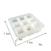 Molde de silicone 9 cubos 24/16mm, ferramenta para modelar gesso de gelo, argila macia