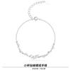 Pulsera de princesa con lazo de plata esterlina S999 para mujer, dulce y creativa, joyería de moda de alta calidad al por mayor