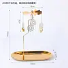 Porta-Velas Giratório, Vela Perfumada, Lanterna Giratória Romântica, Moinho de Vento Estilo Europeu Ornamento Criativo, Presente de Aniversário e Casamento