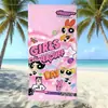 Toalla de Playa de Microfibra de Las Chicas Superpoderosas Secado Rápido y Absorbente de Agua Toalla de Baño para Nadar Infantil Portátil para Viajes Tamaño Grande