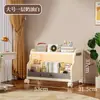 Estantería Móvil para Libros de Múltiples Niveles con Ruedas para Uso Doméstico, No Requiere Instalación, Estantería para Guardar Snacks Infantiles y Juguetes para Bebés