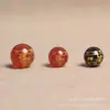 Mantra de Seis Palabras Cuentas Redondas Estampadas en Oro DIY Joyería de Cristal Cuentas Espaciadoras Cuentas Sueltas Semi-Terminadas