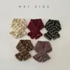 Bufanda para Niños Estilo Otoño e Invierno Patrón Ondulado Combinación de Colores Bufanda Cruzada Tendencia Coreana Ins Cobertor para el Cuello Ropa de Bebé