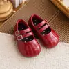 Zapatos de piel para niña, zapatos de princesa, colección otoño 2026, zapatos Mary Jane para niños, zapatos sencillos para bebé niña, zapatos de suela blanda