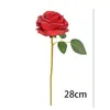 Ramo de flores artificiales de rosa con borde quemado para decoración de escenas, arreglo floral decorativo de alta gama, rosas artificiales, flores secas, flores falsas