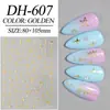 Adesivos de Unha Estrela e Lua Boêmios, Planos, Simples, Estilosos, Céu Estrelado em Folha de Ouro, Adesivos de Unha DIY, Acessórios, Estilo Dh