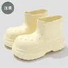 Eva Botas de Chuva Primavera e Outono Verão Novas Botas de Chuva Baixas Femininas Casuais Simples Dia Chuvoso Trabalho Antiderrapante Resistente ao Desgaste À Prova D'Água Confortável