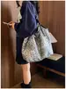 Bolsa versátil estilo coreano com poá para sob o braço, bolsa de mão casual leve, bolsa de ombro simples de grande capacidade, bolsa para trabalho e deslocamento