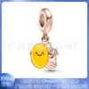 Pulsera Pandora S925 de Cobre Blanco Plateado para Mujer con Cuentas DIY Cuentas Sueltas Colgante de Cuenta Pulsera Regalo para Amante