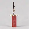 Chaveiro de Sândalo Roxo Atacado com Pingente de Fio de Cobre, Etiqueta de Acessório, Chaveiro de Segurança, Pingente Anti-Perda para Celular