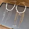 Collar Largo con Borla de Cadena de Estrella de Mar con Cuentas de Piedra, Cadena Clavicular de Lujo Ligero de Gama Alta, Accesorio Versátil para Vacaciones en la Playa al por Mayor