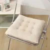 Cojín de Silla Cuadrado de Color Sólido Transfronterizo Alfombrilla de Piso Cojín de Silla Simple de Terciopelo de Cristal Cojín de Felpa Invierno Estudiante Hogar