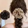 Pinza de Plátano de Moda Versátil con Estampado de Camelia y Puntos, Pinza Vertical para Mujeres, Accesorio para el Pelo para Moño en la Parte Trasera de la Cabeza, Nuevo Artículo de Otoño 2026
