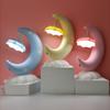 Lámpara de Mesa Luna Barco Luz para Dormir en Recámara Luz Nocturna para Bebé Niños Lámpara LED de Mesita de Noche para Niñas