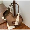 Bolso Transfronterizo de Gran Capacidad para Mujer Verano Versátil 2025 Nuevo Bolso de Hombro Casual Diseño Nicho Bolso Tote para Viaje